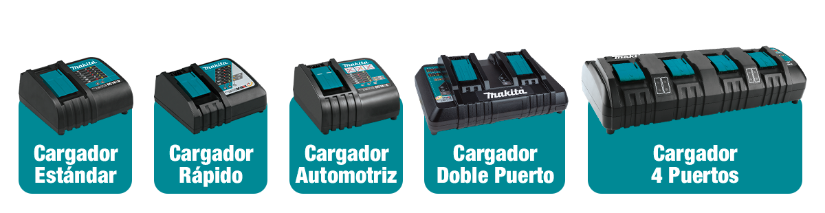 Modelos Cargadores Makita LXT